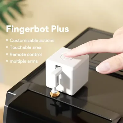 Tuya Zigbee Bluetooth Fingerbot Plus Robot Button Pusher Switch Bot Smart Home Work With Alexa