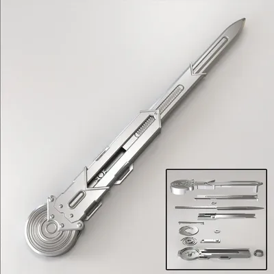 Cosplay Props Mini Sleeve Sword Toys Stretchable Anti-stress Disassembly Knives Creative Gifts