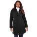 Plus Size Women's Plush Fleece Driving Coat by Roaman's in Black (Size 42/44) Jacket