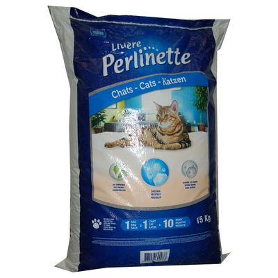 15kg Perlinette Irrégulière Katzenstreu