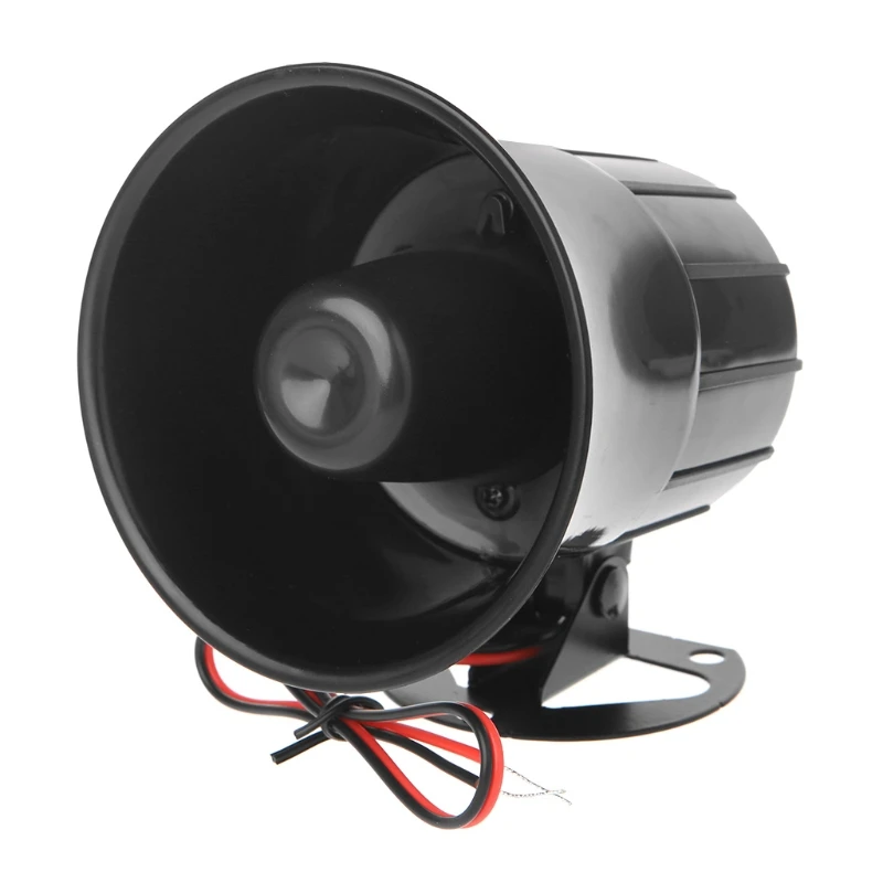Klaxon d'alarme fort filaire 110dB sécurité DC 12V sirène d'alarme extérieure extérieure Sirena Alarma haut-parleur pour système d'alarme 1 tonalité sirène