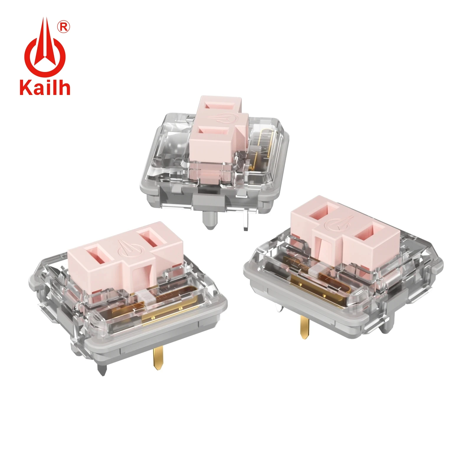 Kailh-Joli de clavier Choc à profil bas, transparent, rose, 25g, linéaire bricolage pour clavier à profil bas, 1 pièce, 3 pièces, 5 pièces