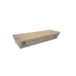 480 Snacktrays, Pappe `NOTPLA` 3,5 cm x 5 cm x 18,5 cm braun Image
