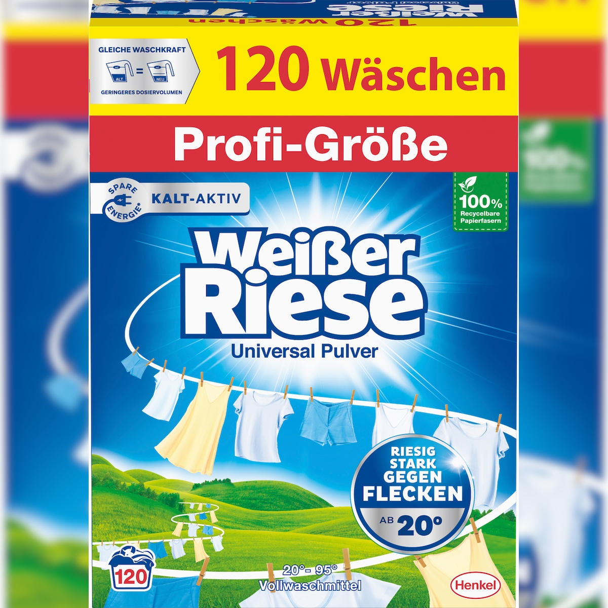 Weißer Riese Universal Vollwaschmittel, Pulver, 120 WL Image