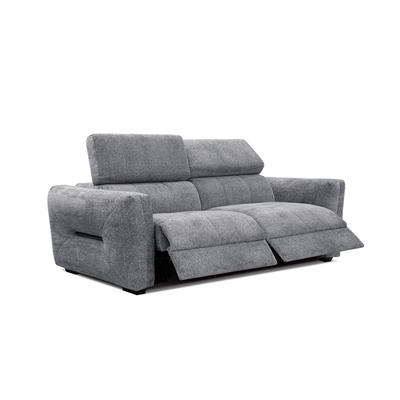 3-Sitzer Sofa mit 2 Relaxfunktion in Stoff, grau