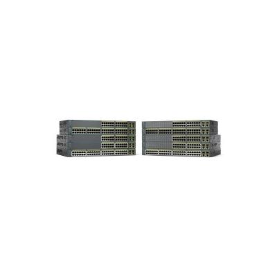 Cisco Catalyst C2960+48PSTS, Refurbished Managed L2 Fast Ethernet (10/100) Power over Ethernet (PoE) 1U Schwarz