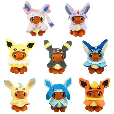 Eevee Cos Umbreon Espeon Jolteon Flareon Glaceon Vaporeon Sylveon Leafeon Plush Toy Stuffed Soft