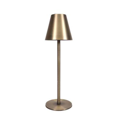 Celestial Lights 71137 - Brushed Brass Rechargeable Selectable Brightness Settings Bug Light Patio Lamp (NEWPORT PATIO LAMP - BRUSHED BRASS)