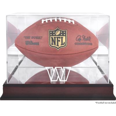 Washington Commanders – Fußball-Vitrine aus Mahagoni mit Teamlogo Image