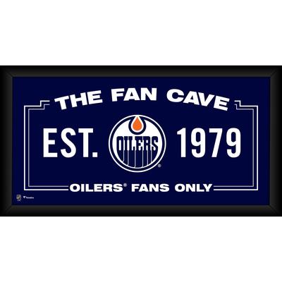 Edmonton Oilers gerahmte 10" x 20" Fan Cave Collage Image