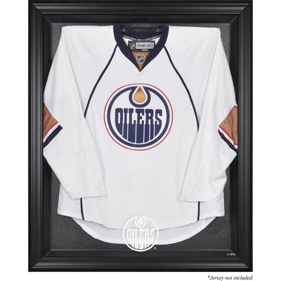 Edmonton Oilers – Schwarze Trikotvitrine mit Rahmen Image