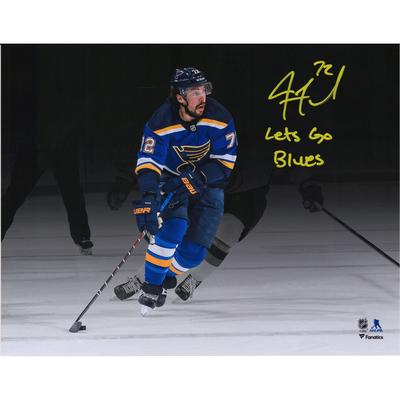 Justin Faulk St. Louis Blues signiertes 11" x 14" Spotlight-Foto mit der Aufschrift "Let's Go Blues" - limitierte Auflage von 20 Image