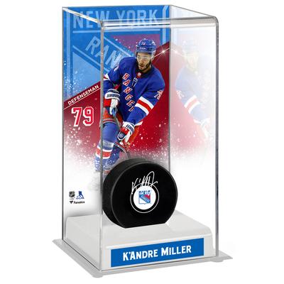 K'Andre Miller New York Rangers Deluxe Großer Hockey-Puckkoffer Image