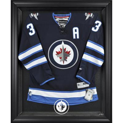 Vitrine mit schwarzem Trikotrahmen der Winnipeg Jets Image