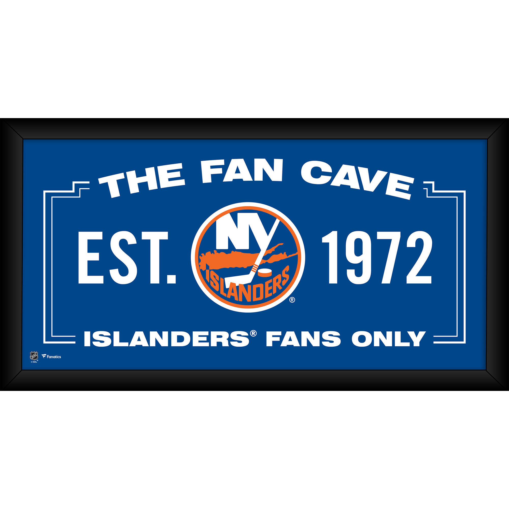 Gerahmte Fan-Cave-Collage der New York Islanders, 25,4 x 50,8 cm Image