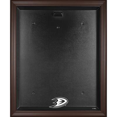 Vitrine mit Logo-Trikot der Anaheim Ducks in Braun mit Rahmen Image