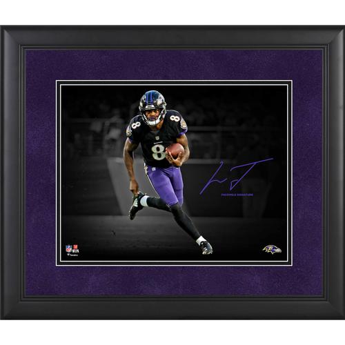 Lamar Jackson Baltimore Ravens Gerahmtes 11