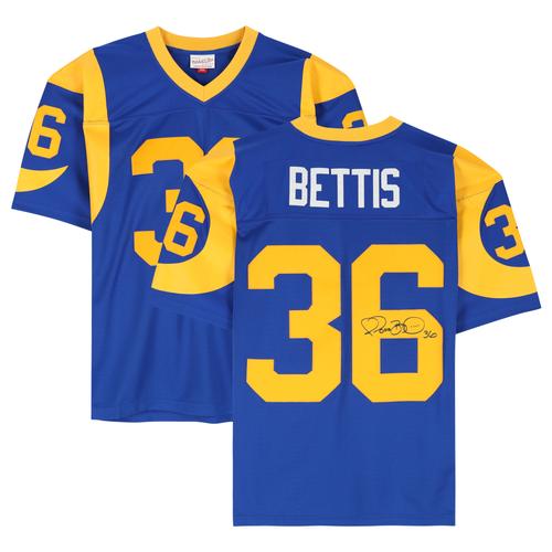 Signiertes Royal Mitchell & Ness-Replika-Trikot von Jerome Bettis, Los Angeles Rams