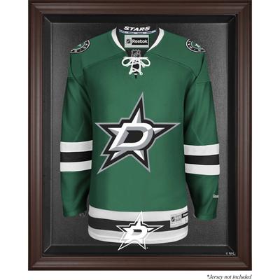 Dallas Stars – Braune Vitrine mit Logo-Rahmen für Trikots Image