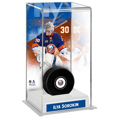 Ilya Sorokin New York Islanders Deluxe Hoher Hockey-Puck-Vitrine Image