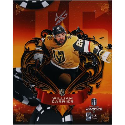 William Carrier Vegas Golden Knights 2023 Stanley Cup Champions signiertes 16" x 20" Misfits Panel-Foto Image