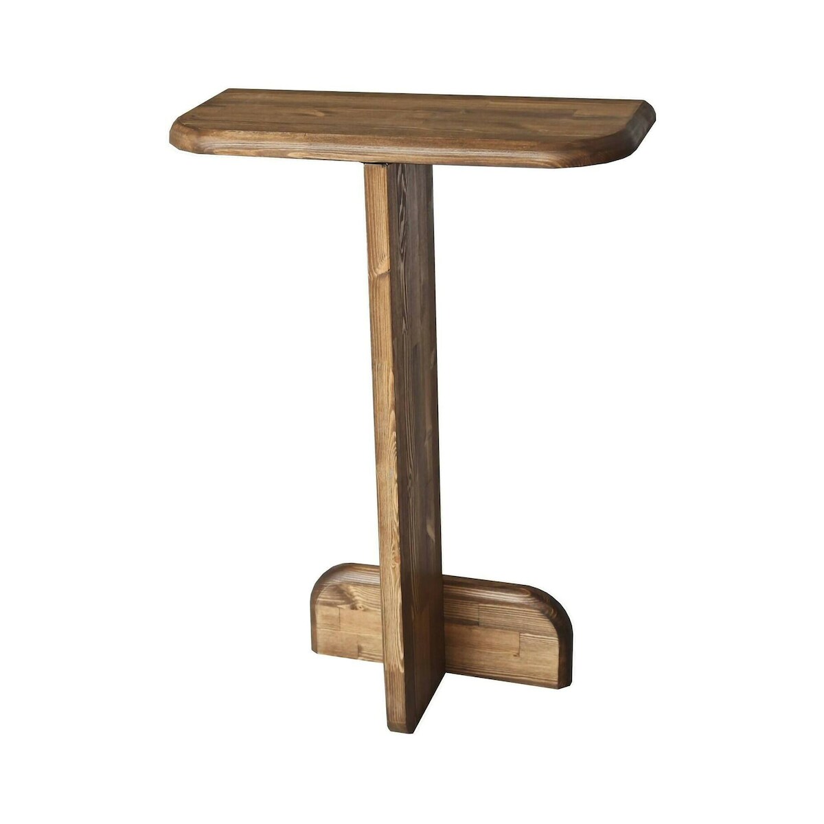 Dmora Konsolentisch Dpodavin, Ausziehbarer Mehrzwecktisch, Eingangskonsole, Regal mit Erweiterungen, 80x25h85 cm, Nussbaum Image