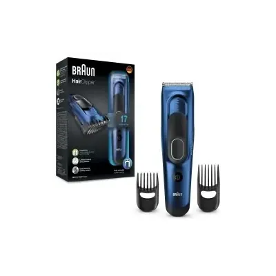Braun HC5030, Haarschneider, Bartschneider für Männer, elektrischer Bartrasierer mit 17 Längeneinstellungen