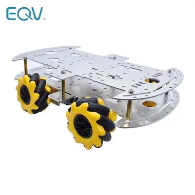 McNamum wheel aluminum car chassis DIY ultrasonic intelligent obstacle avoidance car 4WD four-wheel