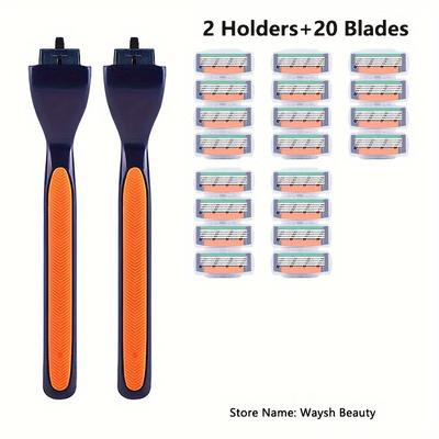 Multi-layer Blades Shaving Razor, Hair Removal Tools, Classic Manual Shaver For Men
