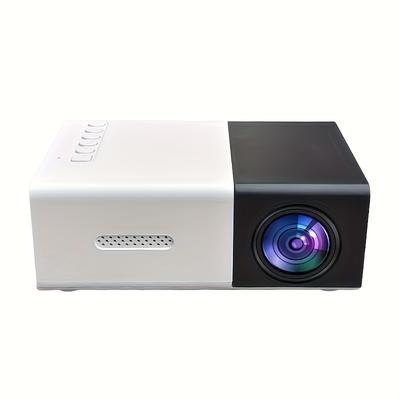 TEMU Portable Mini Projector, Portable Outdoor Home Theater Movie Projector, Multi-device Compatible, With Remote, Christmas, , Thanksgiving Gifts