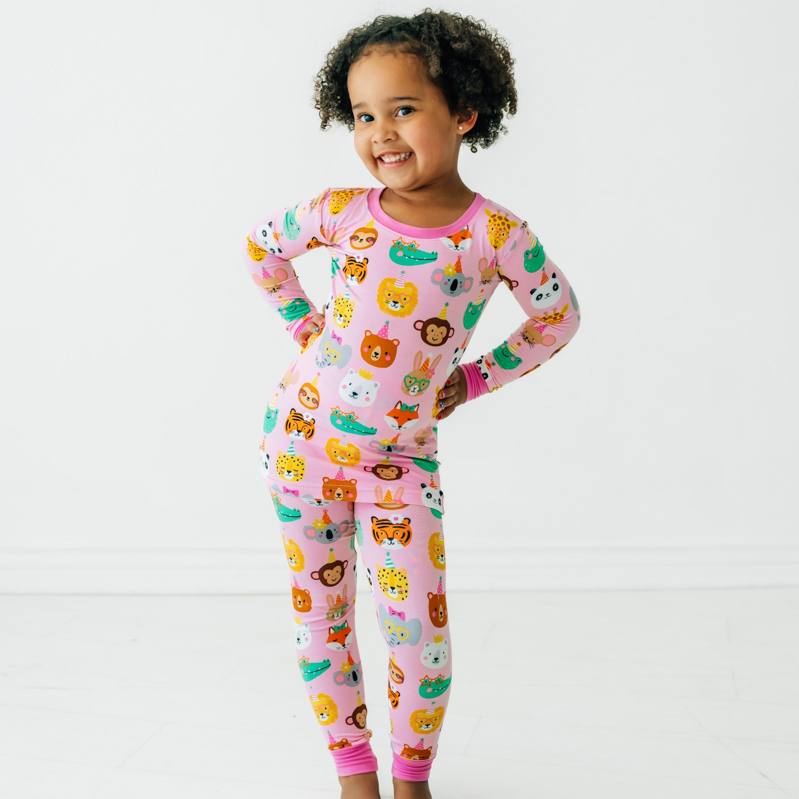 Pink Party Pals Two-Piece Pajama Set - 12-18 months