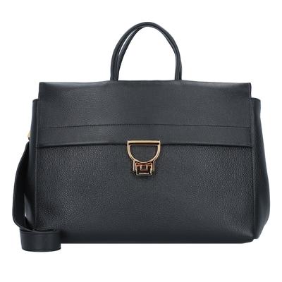 Coccinelle Arlettis Handtasche Leder 37 cm Laptopfach noir Schwarz Damen Image