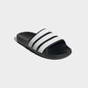 Badesandale ADIDAS SPORTSWEAR "FLOW ADILETTE", Gr. 44,5, schwarz-weiß (core schwarz, cloud weiß, core schwarz), Synthetik, sportlich, Schuhe