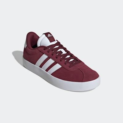 Sneaker ADIDAS SPORTSWEAR "VL COURT 3.0", Gr. 43, rot (sharot, ftwwht, sharot), Leder, Synthetik, sportlich, Schuhe, ins