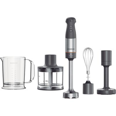 KENWOOD Stabmixer "HBM60.307GY Triblade XL+", grau (edelstahlfarben, grau), B:53cm H:32cm T:12cm, Mixer, inkl. Zerkleine