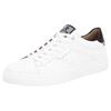 Sneaker RIEKER SPORT, Herren, Gr. 44, schwarz-weiß (weiß, schwarz), Leder, sportlich, Schuhe, Freizeitschuh, Halbschuh, Schnürschuh mit Soft-Einlage