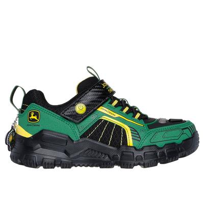 Skechers Boy's John Deere: Adventure Track - Rugged-Brights Sneaker | Size 1.0 | Green/Black | Synthetic/Textile