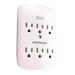 Monster Just Power it Up 0 ft. L 6 outlets Wall Tap Surge Protector White 1200 J