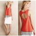Anthropologie Tops | Anthropologie Deletta Red Cutout Tank Top Striped Stripes Xs Anthro Cotton | Color: Black/Red | Size: Xs
