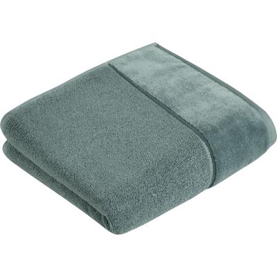 Handtuch VOSSEN "Pure", blau (cosmos), B:50cm L:100cm, Webfrottier, Obermaterial: 100% Baumwolle, Handtücher (Packung), Baumwolle & VEGAN, mit eleganter Veloursbordüre Image