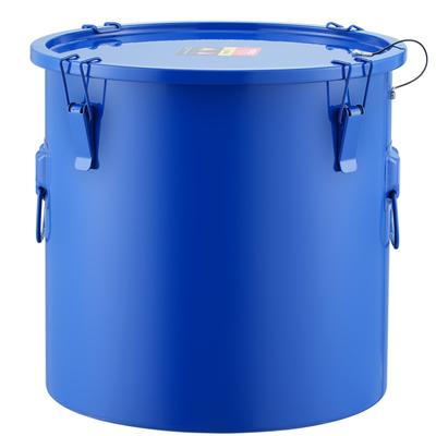 VEVOR Fryer Grease Bucket Rust-Proof Coating Oil Transport Container with Lid Lock Clips for Hot Cooking Oil Filtering