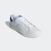 Sneaker ADIDAS ORIGINALS "STAN SMITH", Gr. 40, weiß (cloud weiß, cloud weiß, blau), Leder, sportlich, Schuhe