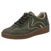 Plateausneaker RIEKER SPORT, Damen, Gr. 42, grün (oliv), Lederimitat, sportlich, Schuhe, Freizeitschuh, Halbschuh, Schnürschuh in veganer Verarbeitung