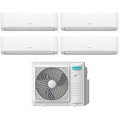 Hisense - quadri split inverter-klimaanlage serie hi-comfort 9+9+9 mit 4amw105u4raa r-32 wi-fi