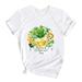 Girls Tops Size 10-12 Soft Short Sleeve Crew Neck T Shirts Printed Tees Tops J 8-9 Years