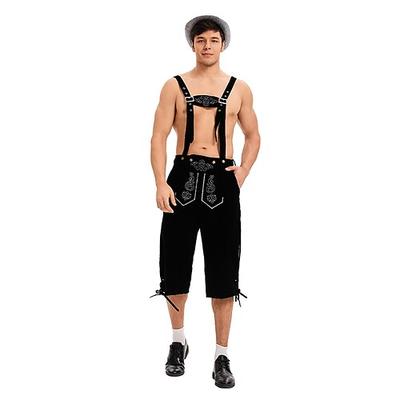 Karneval Oktoberfestbier Kostüm Lederhosen Bayerisch Deutsch München Wiesn Herren Stoff im traditionellen Stil Image