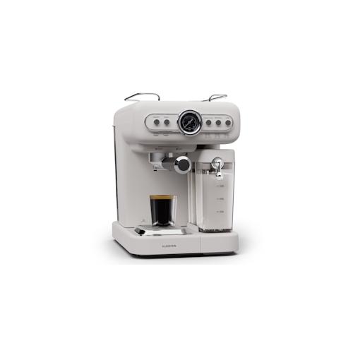 Klarstein Espressionata Evo Espressomaschine 1350W 19 Bar 1,2L 2 Tassen Creme