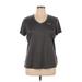 Under Armour Active T-Shirt: Gray Activewear - Women's Size X-Large