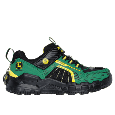 Skechers Boy's John Deere: Adventure Track - Rugged-Brights Sneaker | Size 2.0 | Green/Black | Synthetic/Textile