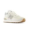 Sneaker NEW BALANCE "WL574", Gr. 40,5, weiß (sanftes weiß), Leder, Textil, sportlich, Schuhe